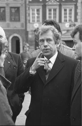 Prezydent Vaclav Havel w Warszawie – 1990