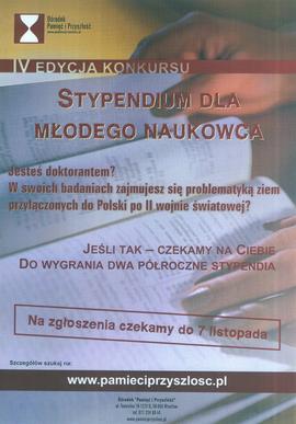 Stypendium dla młodego naukowca: IV edycja konkursu