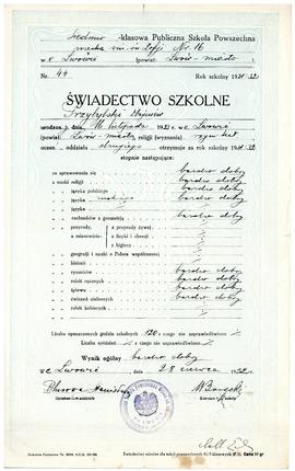 Świadectwo szkolne