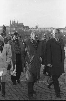 Premier Tadeusz Mazowiecki w Pradze