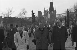 Premier Tadeusz Mazowiecki w Pradze