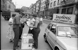 Punkt informacyjny „Solidarności”