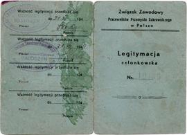 Legitymacja członkowska Nr. 19135