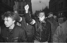 Demonstracja w rocznicę stanu wojennego - 1988