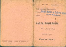 Karta rowerowa Nr 109980