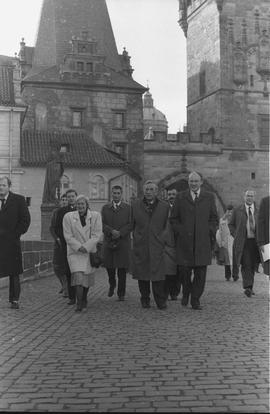 Premier Tadeusz Mazowiecki w Pradze