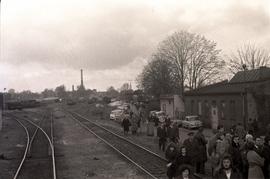 Głodówka kolejarzy w lokomotywowni