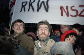 Demonstracja w rocznicę stanu wojennego - 1988