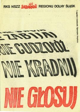 Nie głosuj! Weź udział w społecznej kontroli bojkotu