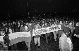 Demonstracja w rocznicę stanu wojennego - 1988