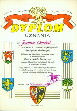 Dyplom uznania