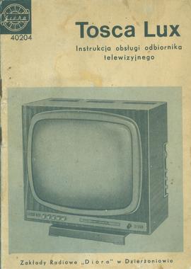 Odbiornik telewizyjny Tosca Lux / Instrukcja obsługi