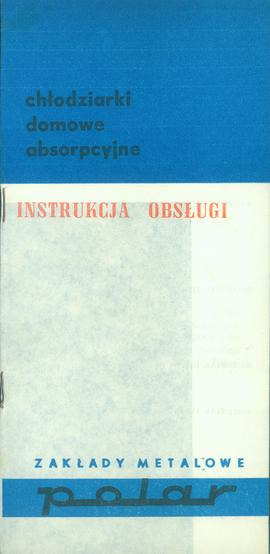 chłodziarki domowe absorpcyjne / instrukcja obsługi