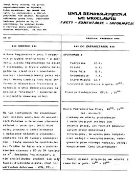 Unia Demokratyczna we Wrocławiu - nr 18