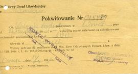 Pokwitowanie Nr 015880