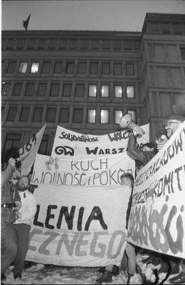 Demonstracja w rocznicę stanu wojennego