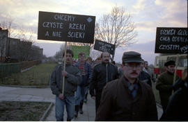 Protest przeciw budowie huty ołowiu w Głogowie