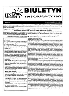 Biuletyn Informacyjny Unii Wolności - nr 3 (38)