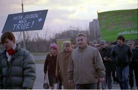 Protest przeciw budowie huty ołowiu w Głogowie