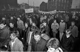 Demonstracja w rocznicę stanu wojennego - 1988