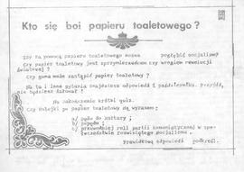 Kto się boi papieru toaletowego?