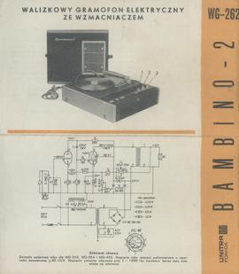 Walizkowy gramofon elektryczny ze wzmacniaczem Bambino - 2