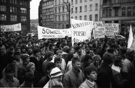 Manifestacja w rocznicę wprowadzenia stanu wojennego