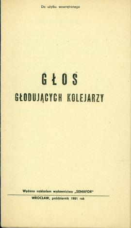 Głos głodujących kolejarzy