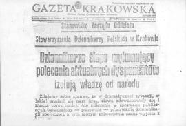 Stanowisko Zarządu Oddziału Stowarzyszenia Dziennikarzy Polskich w Krakowie wobec monopolu medial...