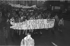 Manifestacja w rocznicę wprowadzenia stanu wojennego