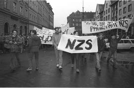 Demonstracja w rocznicę stanu wojennego 1988