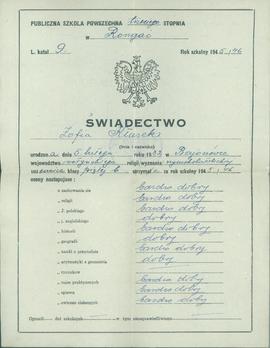 Świadectwo szkolne