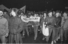 Demonstracja w rocznicę stanu wojennego - 1988